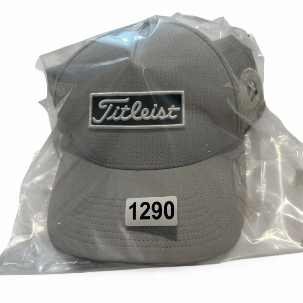 Titleist Golf Hat Men‎ OSFA Gray Snapback Perforated Los Serranos Country Club